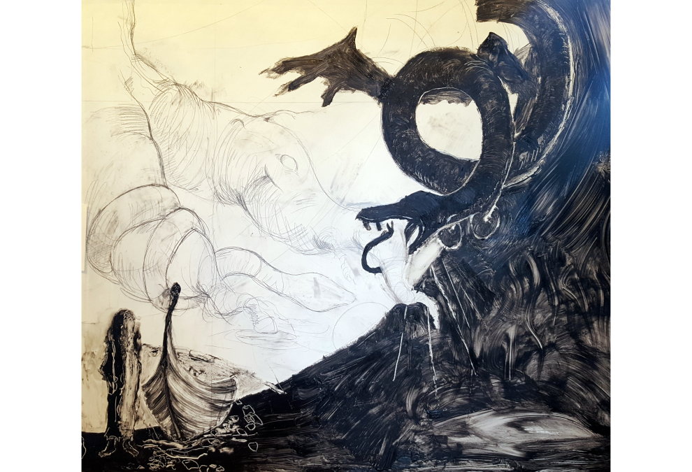 Detalje fra værket Yggdrasil - Livets træ Detalje fra værket Yggdrasil - Livets træ